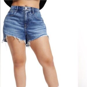 Good American Good Girlfriend Shorts - Indigo 109 - Size 18 - NWT